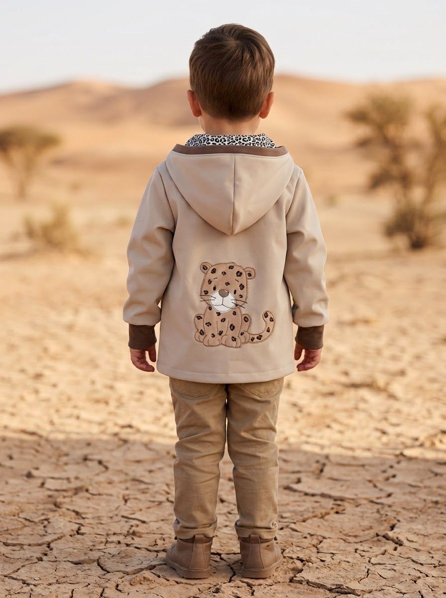 Softshelljacke Leopard Gr. 104 Softshelljacke Leopard Gr. 104