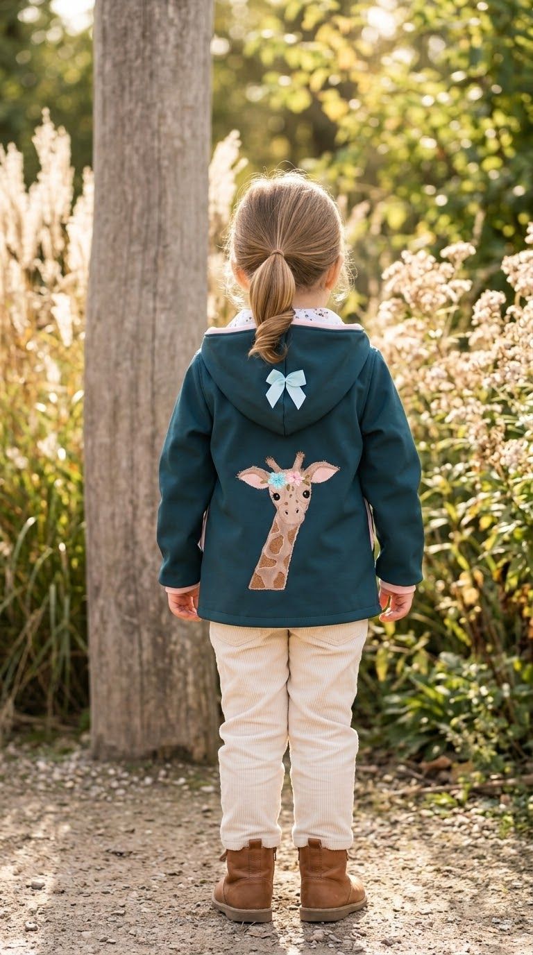 Softshelljacke Giraffenliebe Gr. 104 Softshelljacke Giraffenliebe Gr. 104