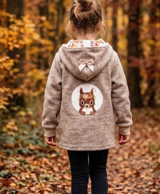 Wollwalkjacke Eichhörnchen Gr. 86 Wollwalkjacke Eichhörnchen Gr. 86