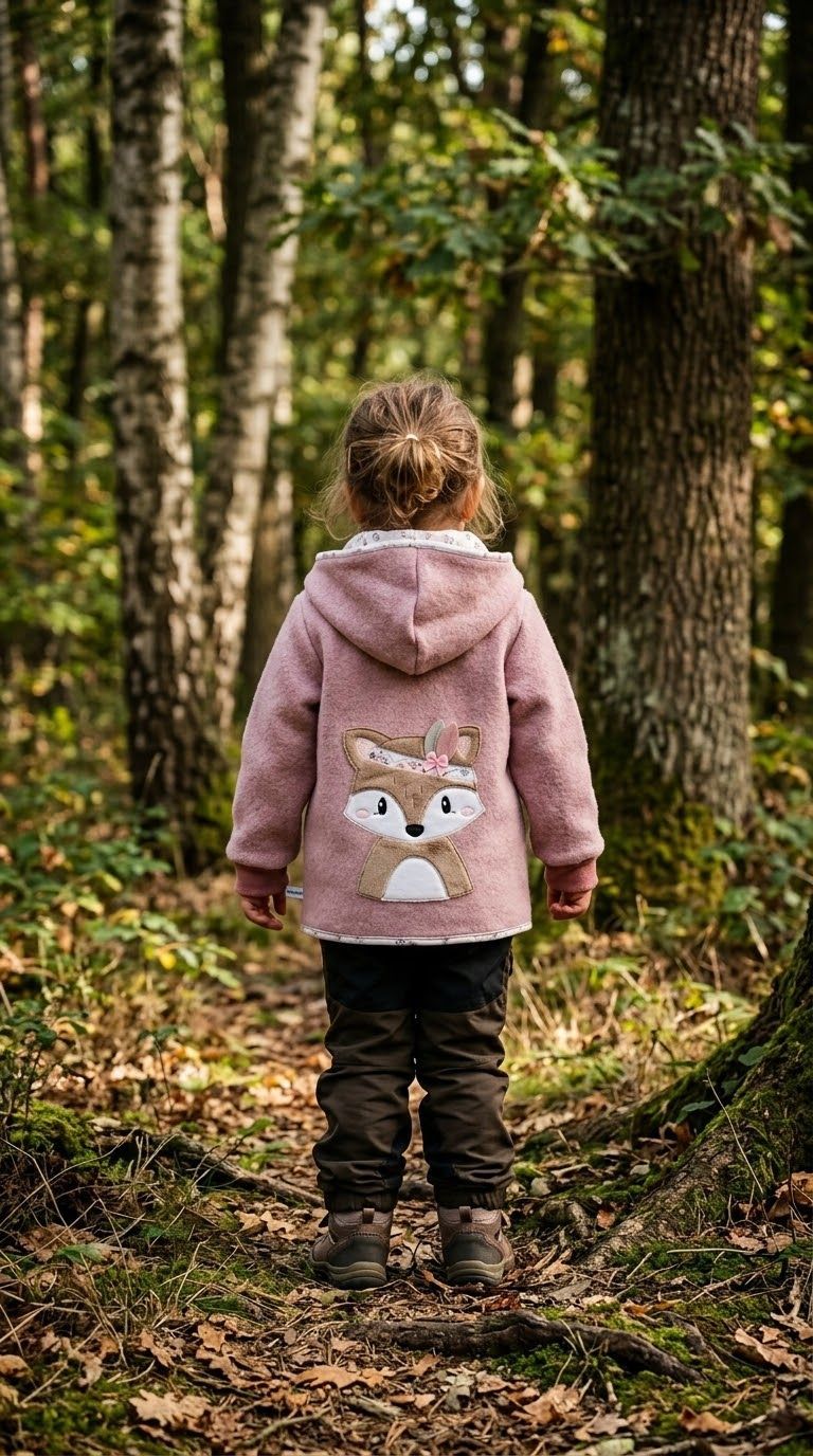 Wollwalkjacke - Vollgefüttert Bohofuchs Gr. 92 Wollwalkjacke - Vollgefüttert Bohofuchs Gr. 92