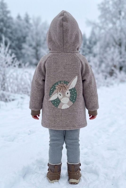 Wollwalkjacke Esel Gr. 110 Wollwalkjacke Esel Gr. 110