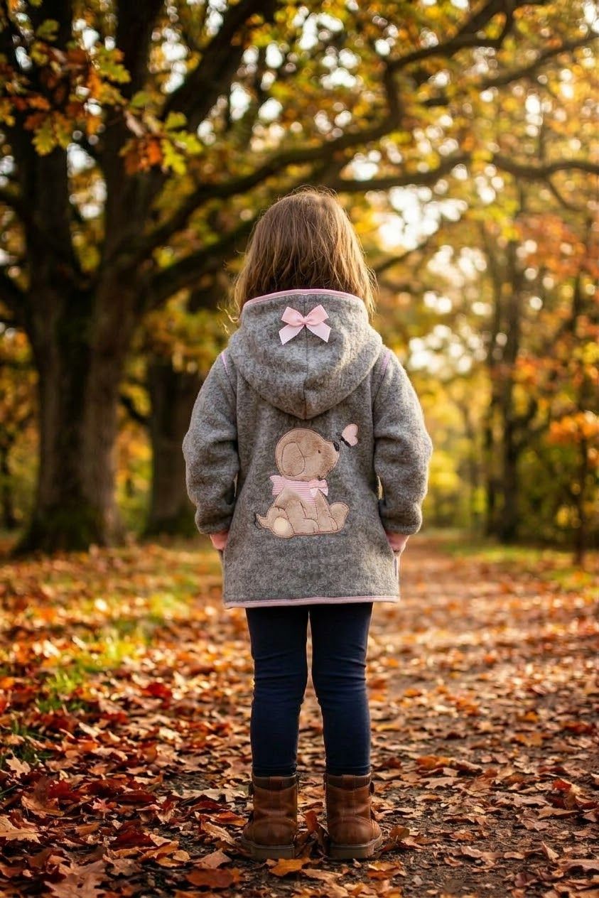 Wollwalkjacke - Vollgefüttert Hund Gr. 98 Wollwalkjacke - Vollgefüttert Hund Gr. 98