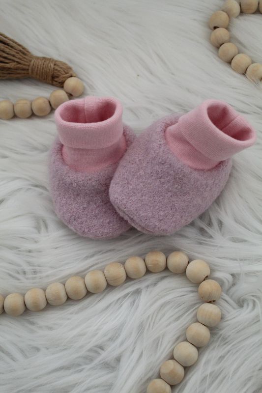 Wollwalk Puschen Rosa Wollwalk Puschen Rosa