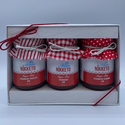 Jam Gift Set: Strawberry​ Prosecco, Strawberry, and Strawberry Rhubarb