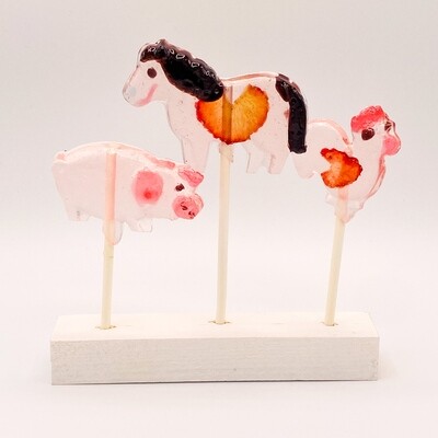 Artisanal Horse & Friends Lollipop 3 Pack