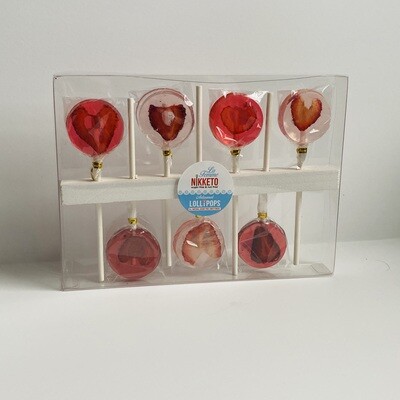 Artisanal Lollipop 7 Pack - Strawberry, Cherry, Raspberry