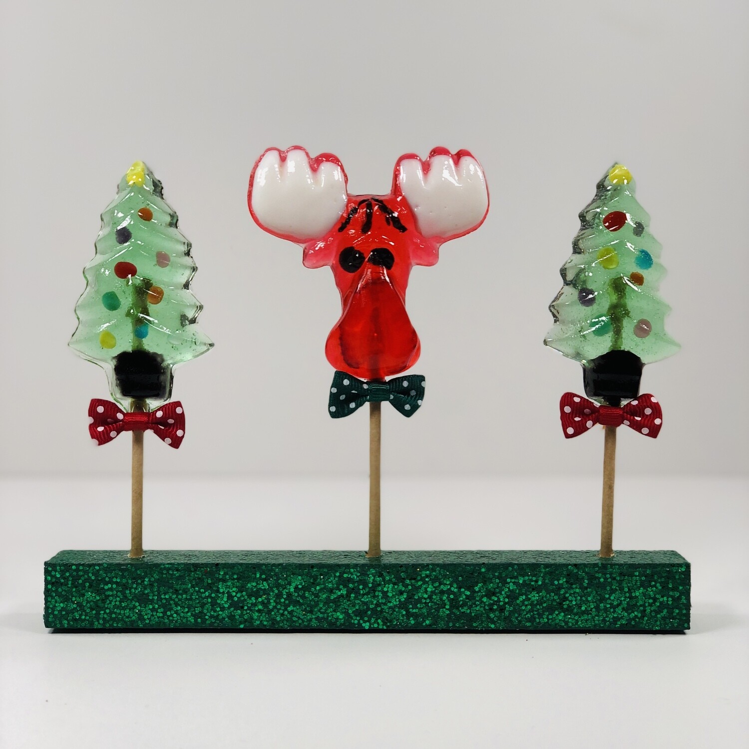 Holiday Moose Lollipop 3 Pack