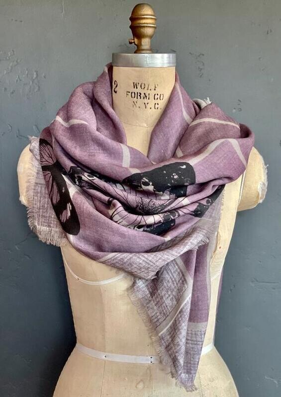 Sophie 127 Silk Wool Blend Scarf