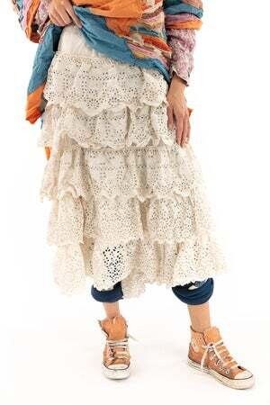 Eyelet Angelique Skirt in Moonlight