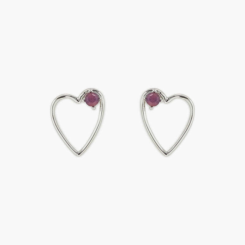 Sweetheart Stone Earring