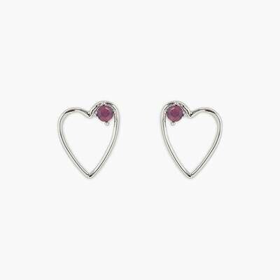 Sweetheart Stone Earring