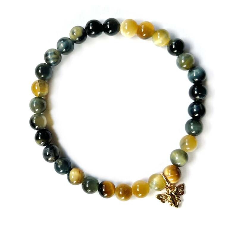 Blue Tiger Eye Concert Bracelet