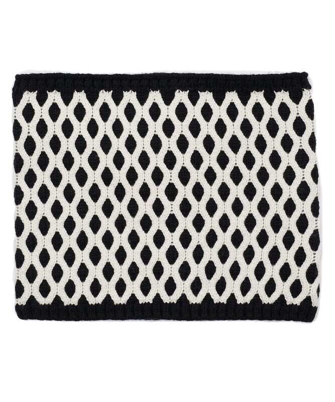 Recycled Bi-Color Honeycomb Neck Warmer