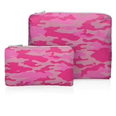 Set of Two - Pink Camo Bags