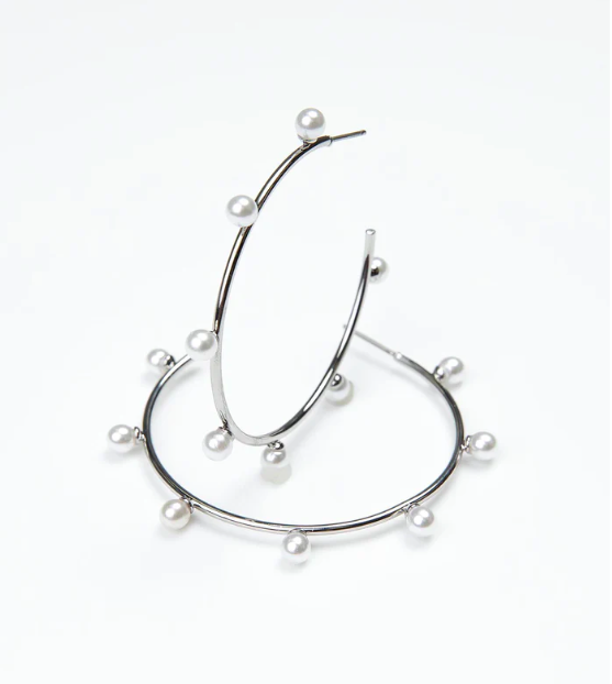 Juniper Large Silver Earrings