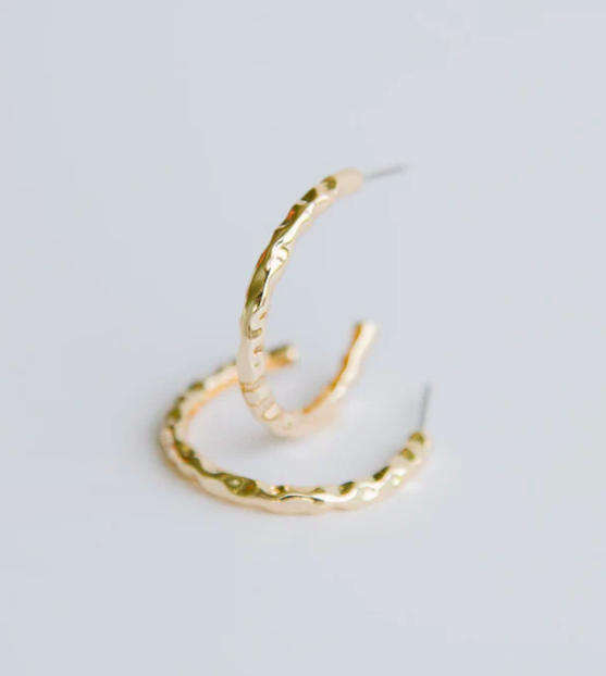 Charley Medium Gold Earrings