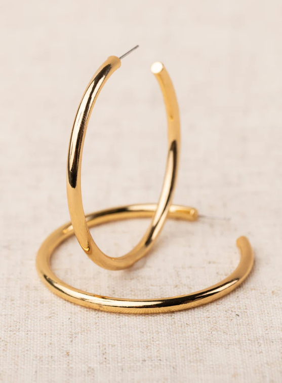 Salem Shiny Gold Earring