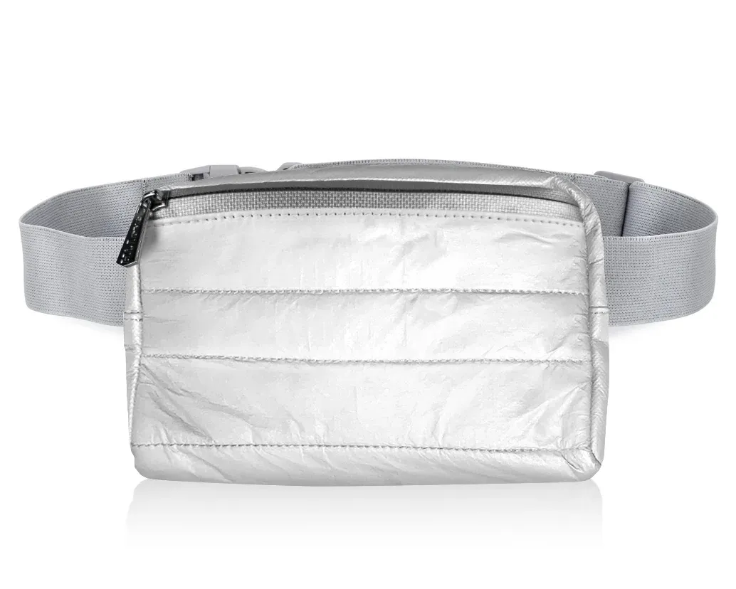 Puffer Fanny Pack - Shimmer White