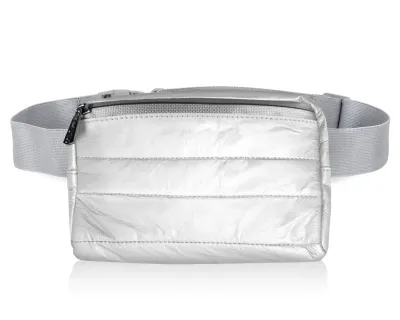 Puffer Fanny Pack - Shimmer White