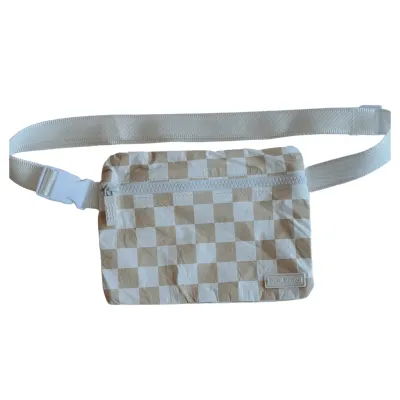 Sand Checker Belt Bag