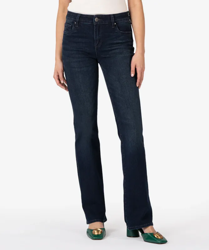 Natalie Mid Rise Flare - Ledge Wash