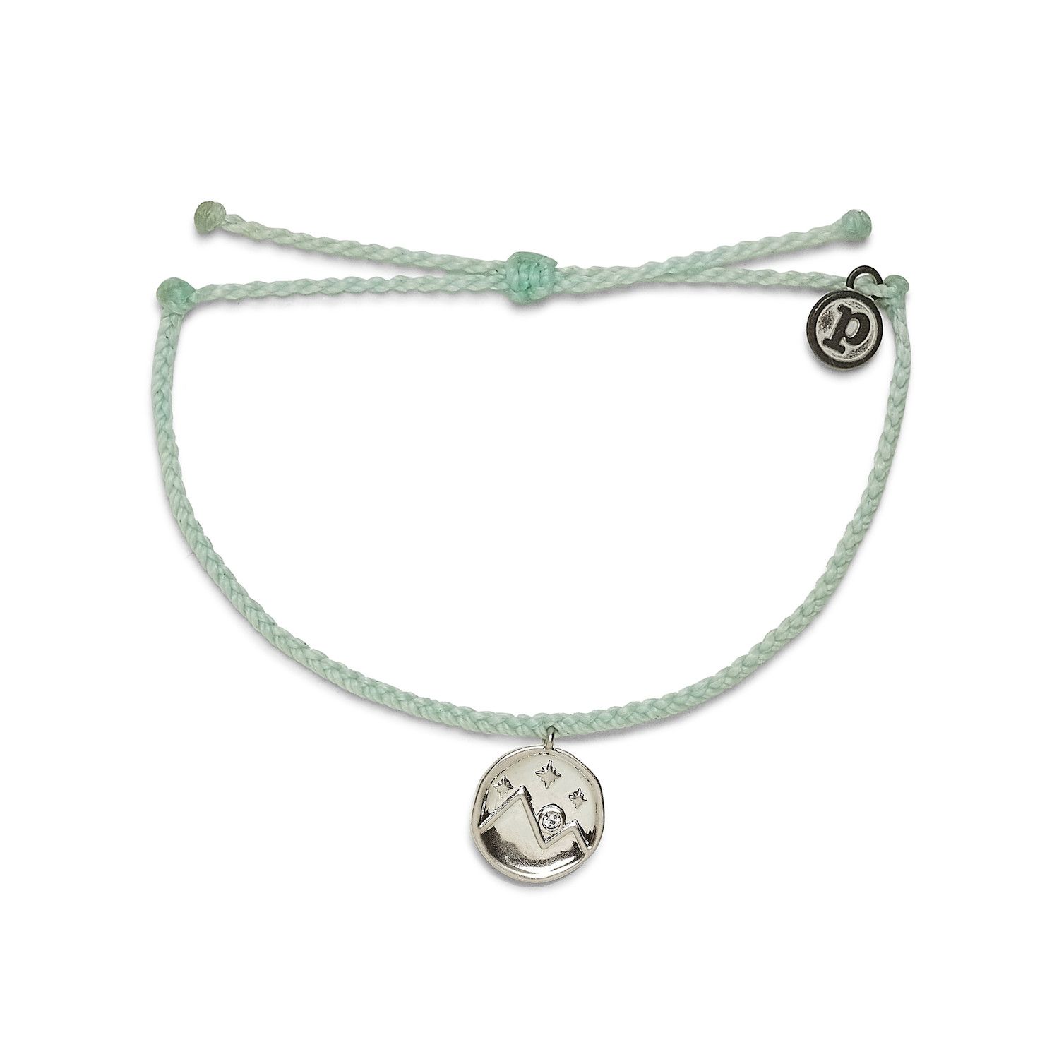 Crystal Mountain Coin Silver Bracelet