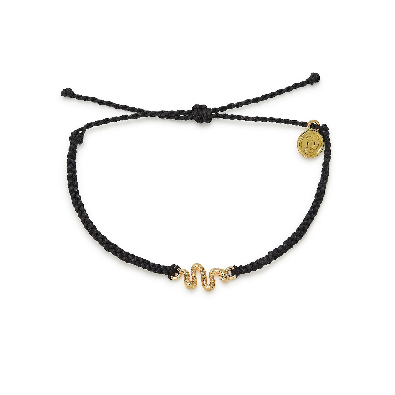 Snake Gold Charm Bracelet