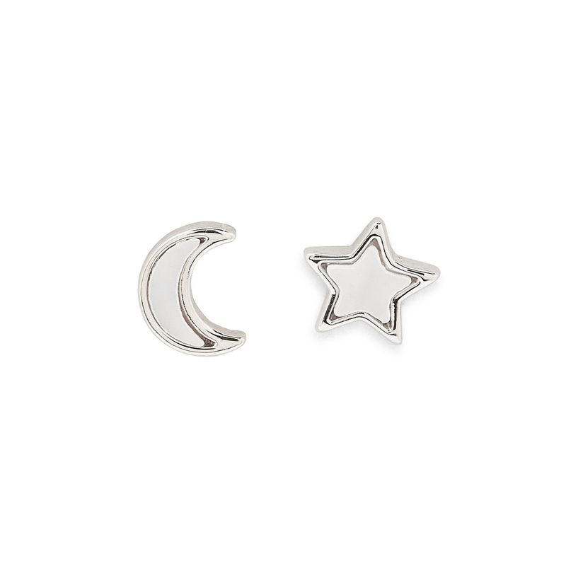 Moon and Star Studs