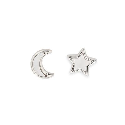 Moon and Star Studs