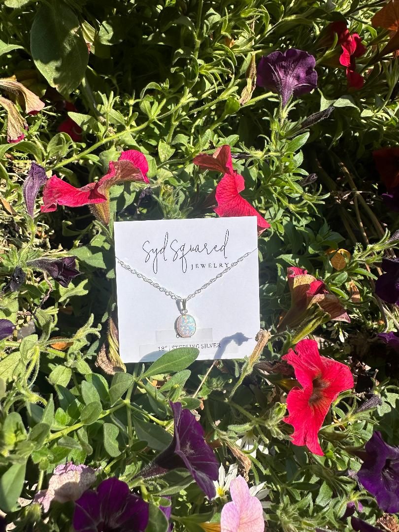 Silver Bezel Necklace