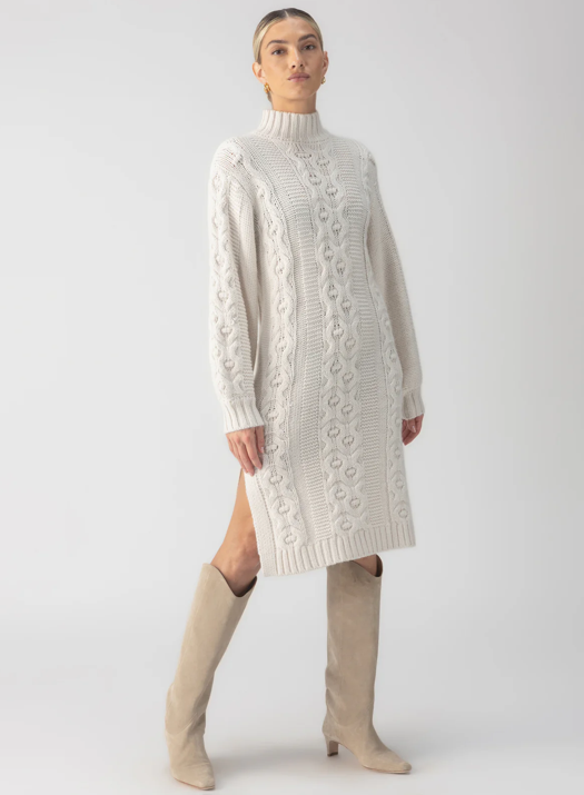 Cable Sweater Dress
