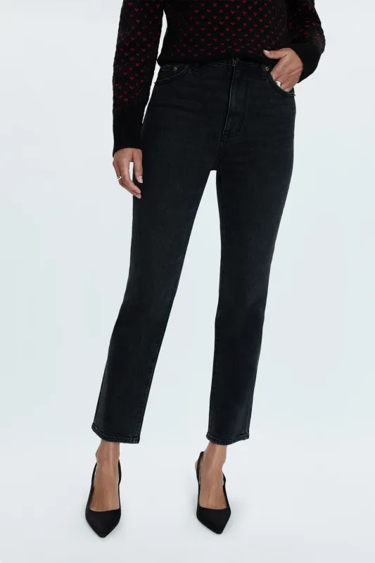 Bri Slim Straight Jean - Lodge Wash