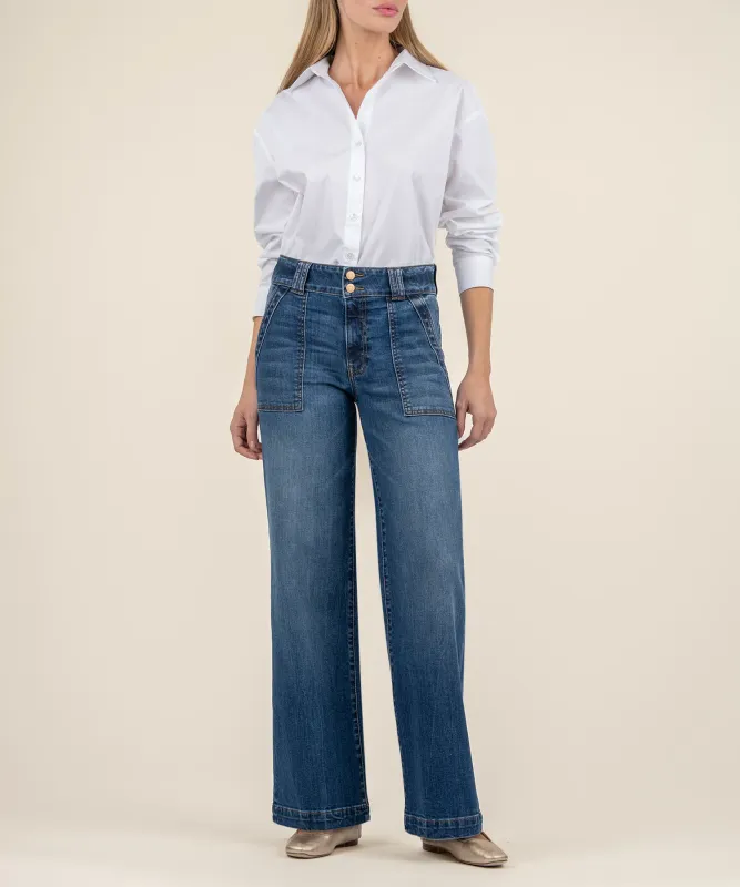 Jodi High Rise Wide Leg Jean - Fairness Wash