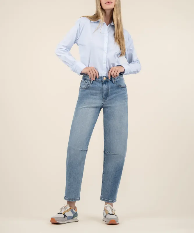Ashley Slouchy Barrel Jean - Decency Wash