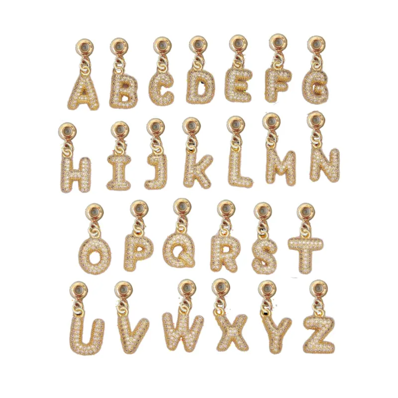 Charm Bar Bubble Letter Grip Charm