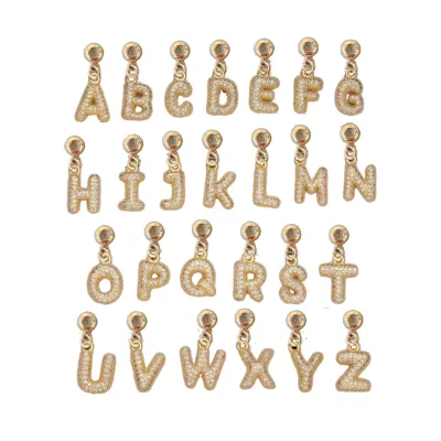 Charm Bar Bubble Letter Grip Charm