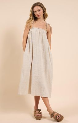 Mojave Tie-Strap Midi Dress