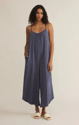 Textured Flared Jumpsuit