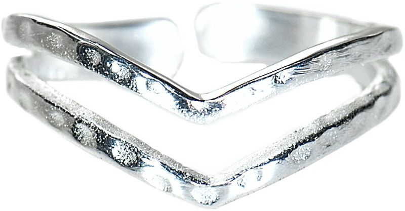 Chevron Toe Ring