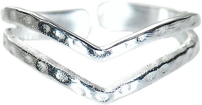 Chevron Toe Ring