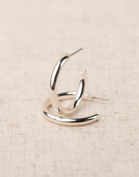 52483 Cameron Shiny Silver Earring