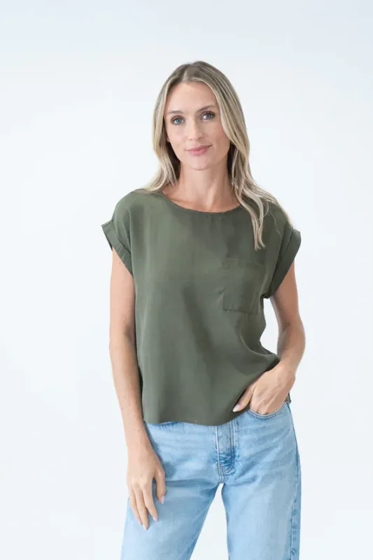 Kaitlin Button Back Top