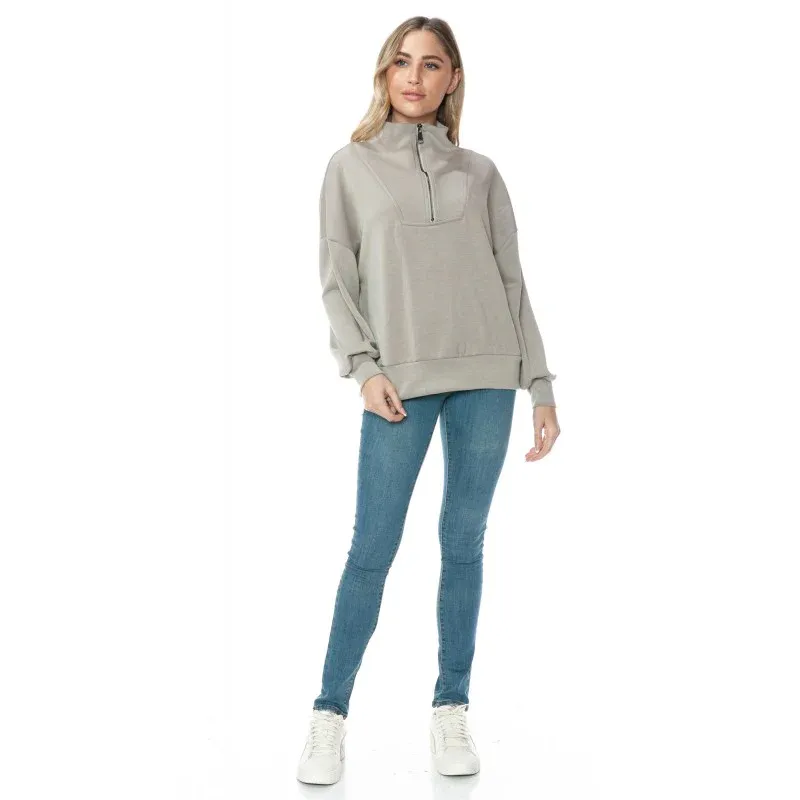 Scuba Zipper Detail Pullover