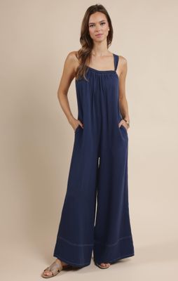 Breezy Lane Frayed Hem Jumpsuit