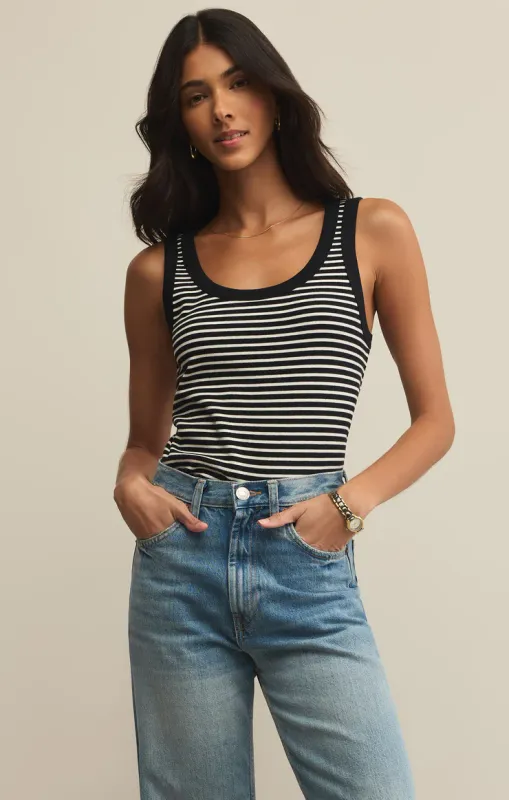 Elin Stripe Rib Tank