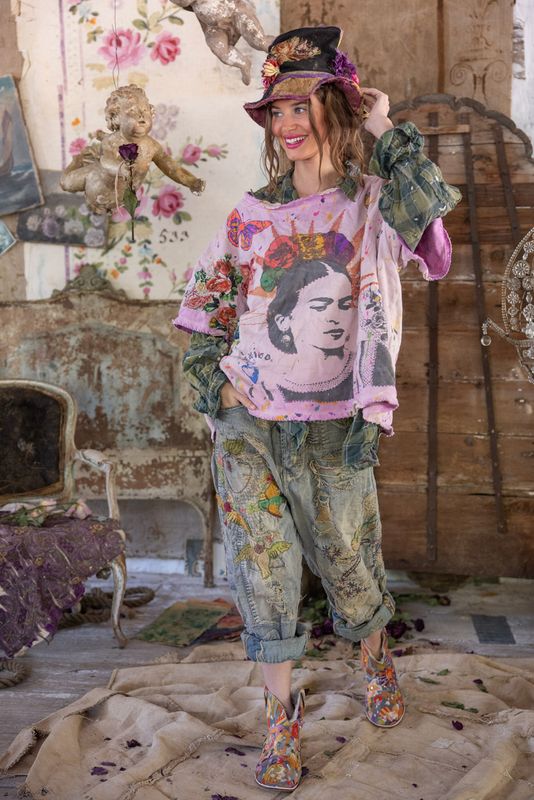 FDS Vetiver Sweatshirt in Allium Dip Dye
