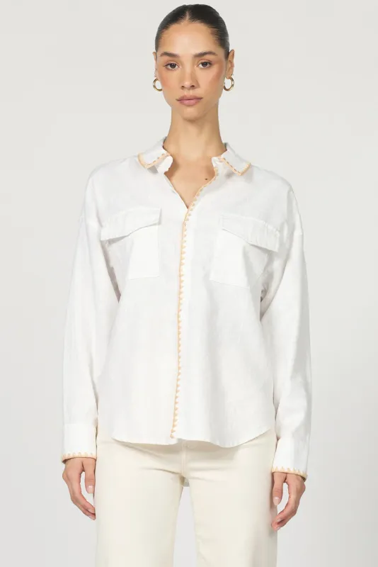 Adrianna Button Up Top
