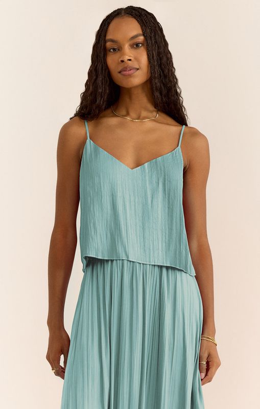 Fiore Crinkle Satin Tank