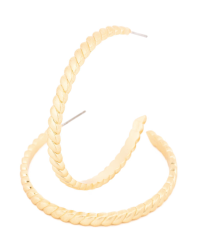 Addison Gold Large Hoops