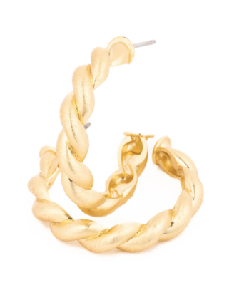 Everly Gold Medium Hoops